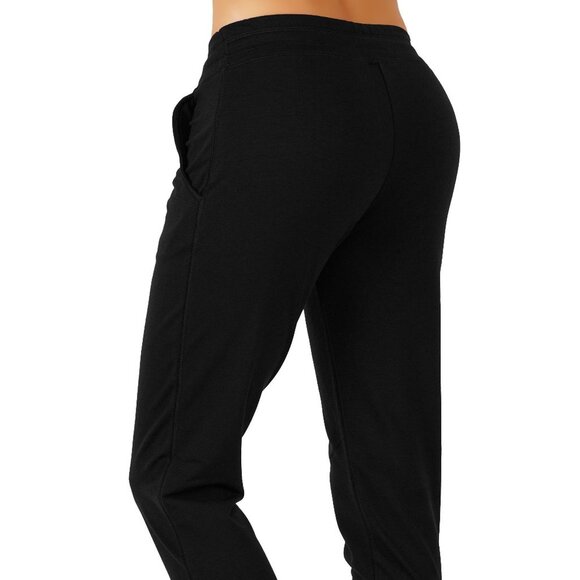 Warm Fleece Lined Open Bottom Cotton Sweatpants - Picture 5 of 8